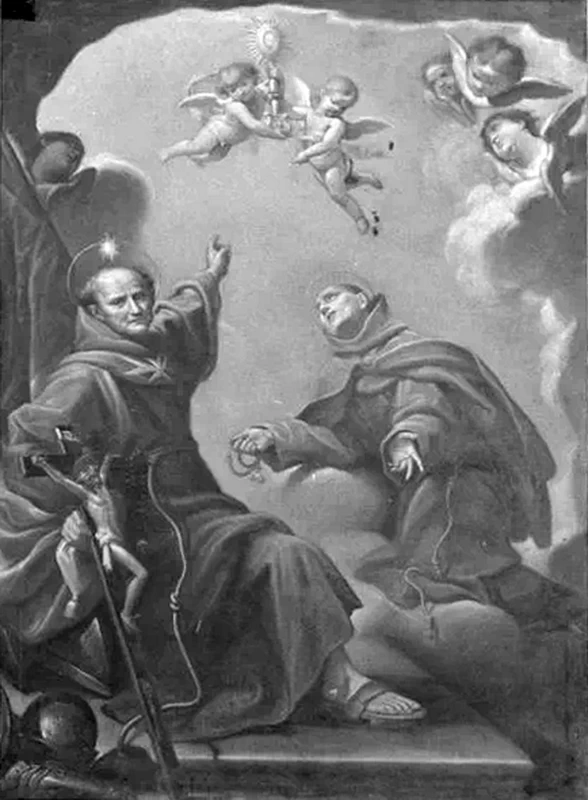 Giovanni Anastasi - Santi dell'ordine degli Zoccolanti, Chiesa di S. Antonio da Padova, Pergola